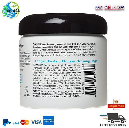 DOO GRO MEGA THICK INTENSE REPAIR REBUILDING THICKENING TREATMENT 16OZ
