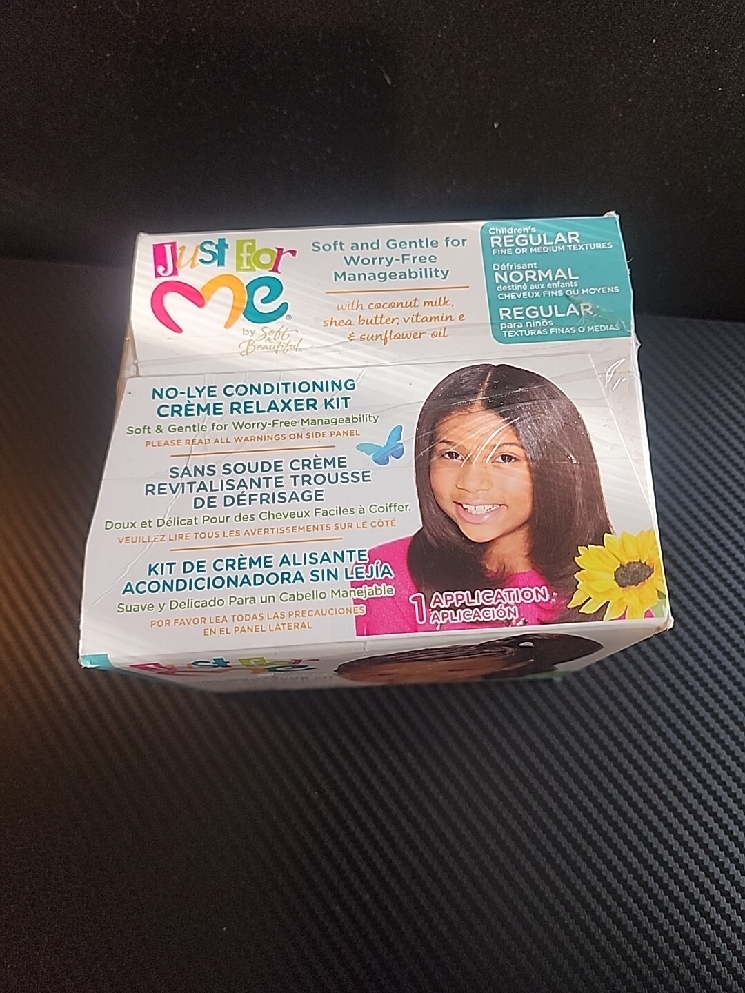 JUST FOR ME SOFT, CONDITIONING CREME RELAXER KIT, REGULAR CHILDRENS NO LYE
