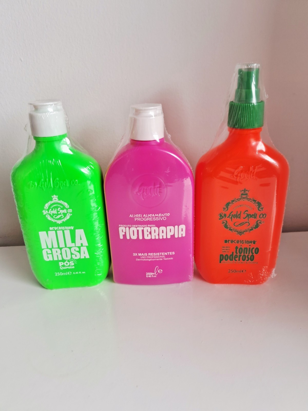 Progressive Fioterapia 250ml + Milagrosa Pós Química 250ml+Powerful Tonic 250ml