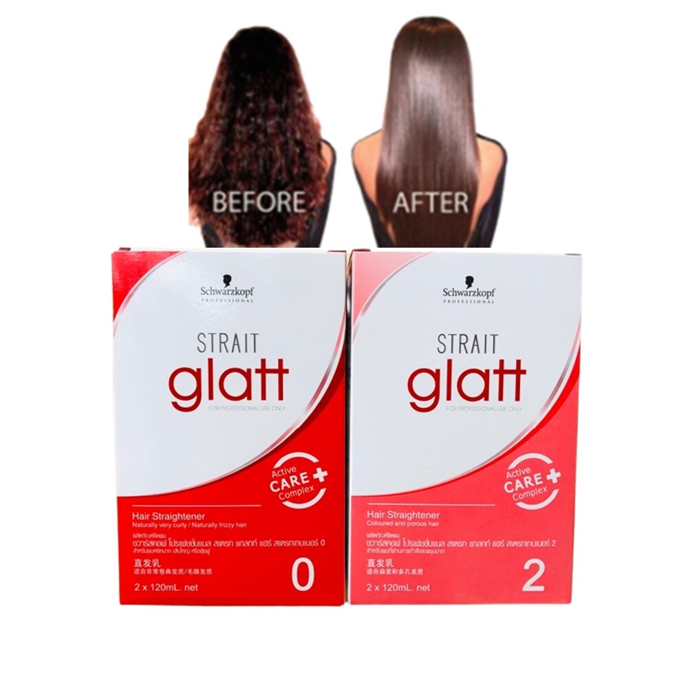 Schwarzkopf Glatt Hair Straightener Professional Curly Frizzy Porous Coloured