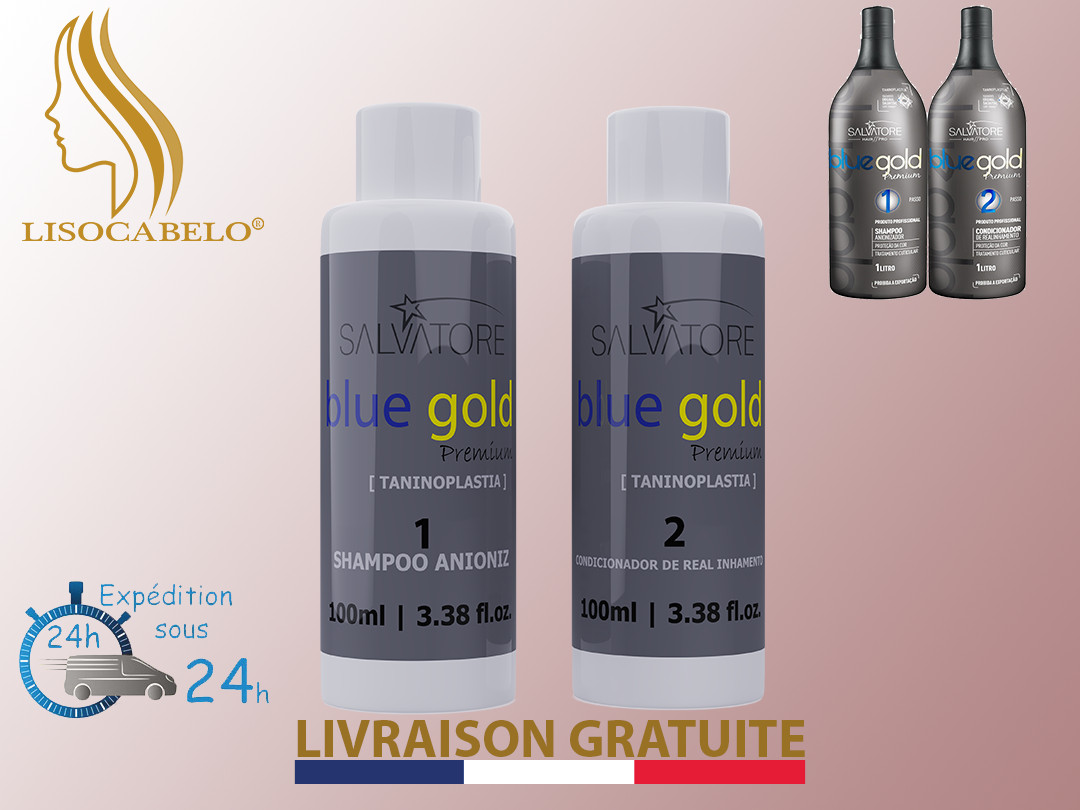 Tannin Smoothing 2x100ml (Tanninoplasty) BlueGold Premium +2 pairs of PRO gloves