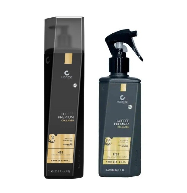 Treatment Keratin Honma Tokyo Coffee Premium Collagen Complete Kit 3 products