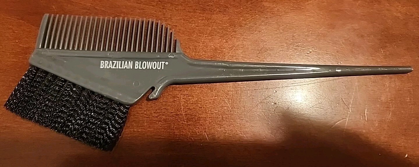 Brazilian Blowout Hair Color brush Comb highlighting Foils Gray New Open Box