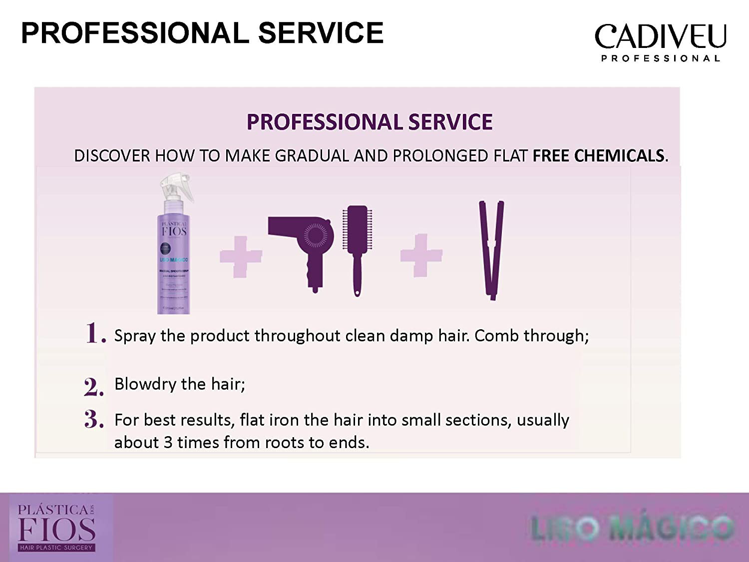 Cadiveu Plastica Dos Fios Liso Magico Gradual Smooth Serum 215ml/7.27 fl.oz