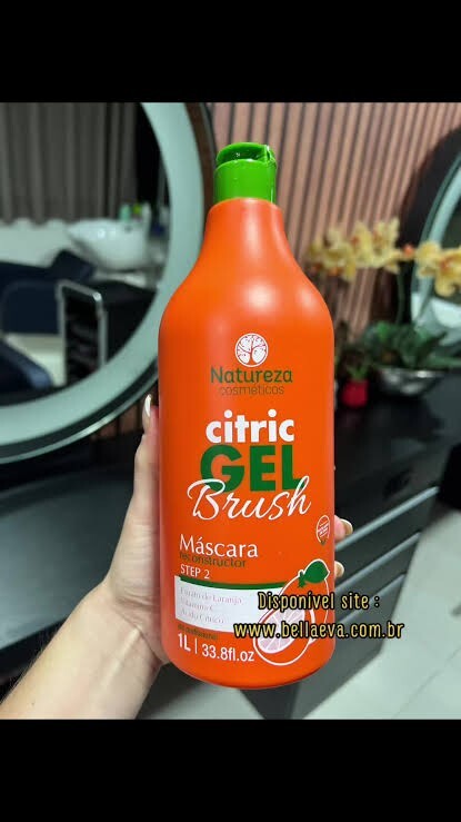 Citric Gel Progressive Brush Vita C Recontrolling Hair Mask/Cosméticos Natureza