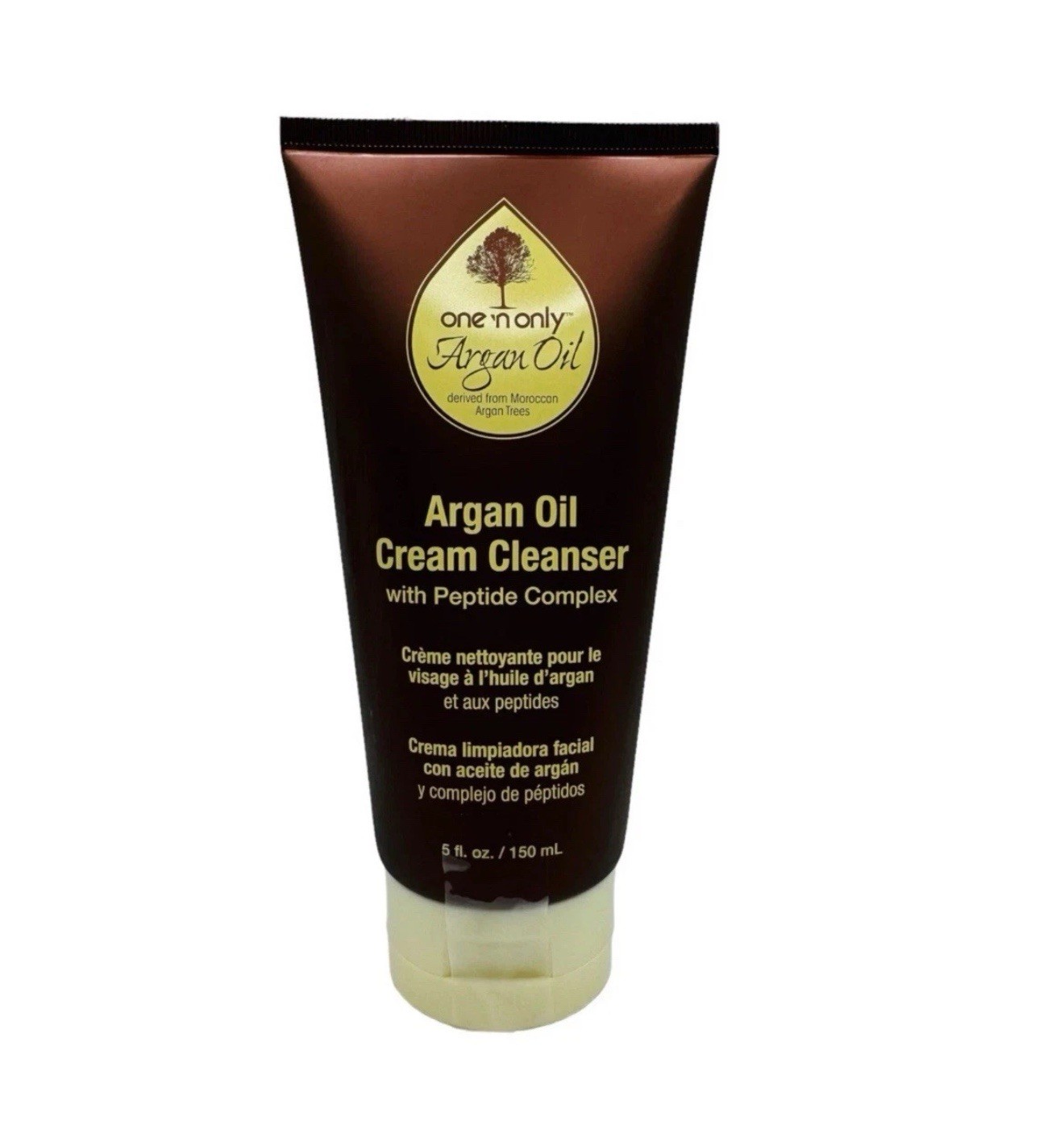 One N Only Argan Oil Cream Cleanser Peptide, derived from Moroccan trees, 5 oz