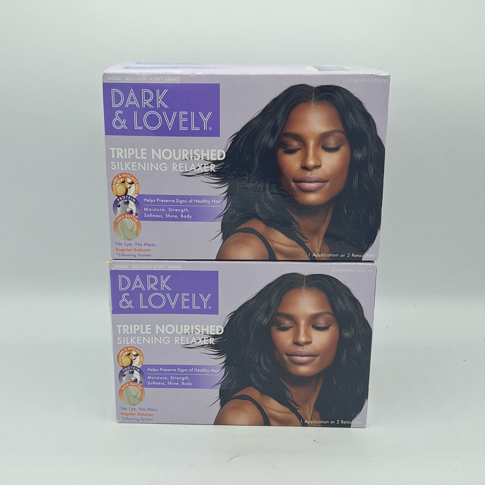 Dark & Lovely Triple Nourished Silkening Relaxer Kit – 2 Pack – As Seen In Pics