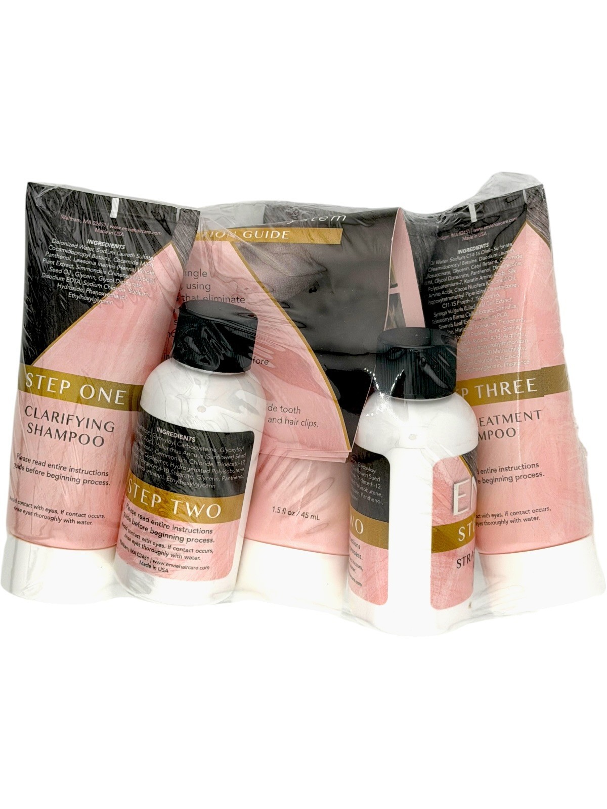 Envie Hair Straightening System Keratin Treatment Frizz Control 90 Day Salon Kit
