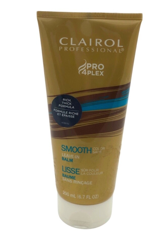 CLAIROL Professional Pro 4 Plex SMOOTH Leave-in Balm, Tame Frizz, NOS 6.7 oz