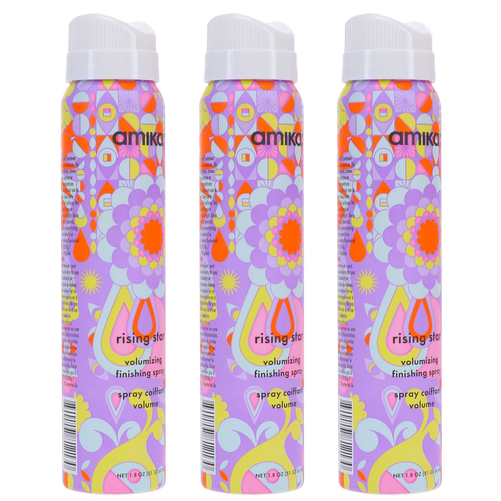 Amika Rising Star Volumizing Finishing Spray 1.8 oz 3 Pack