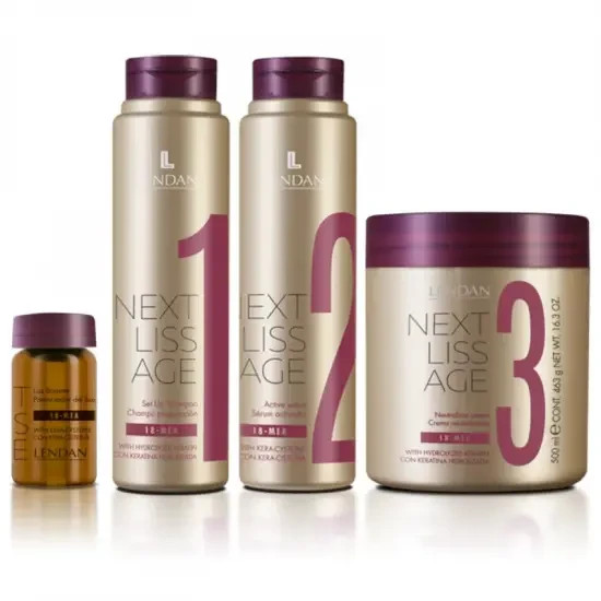 Lendan Next Liss Age Pack Profesional Straightening With Kera-Cysteine Without