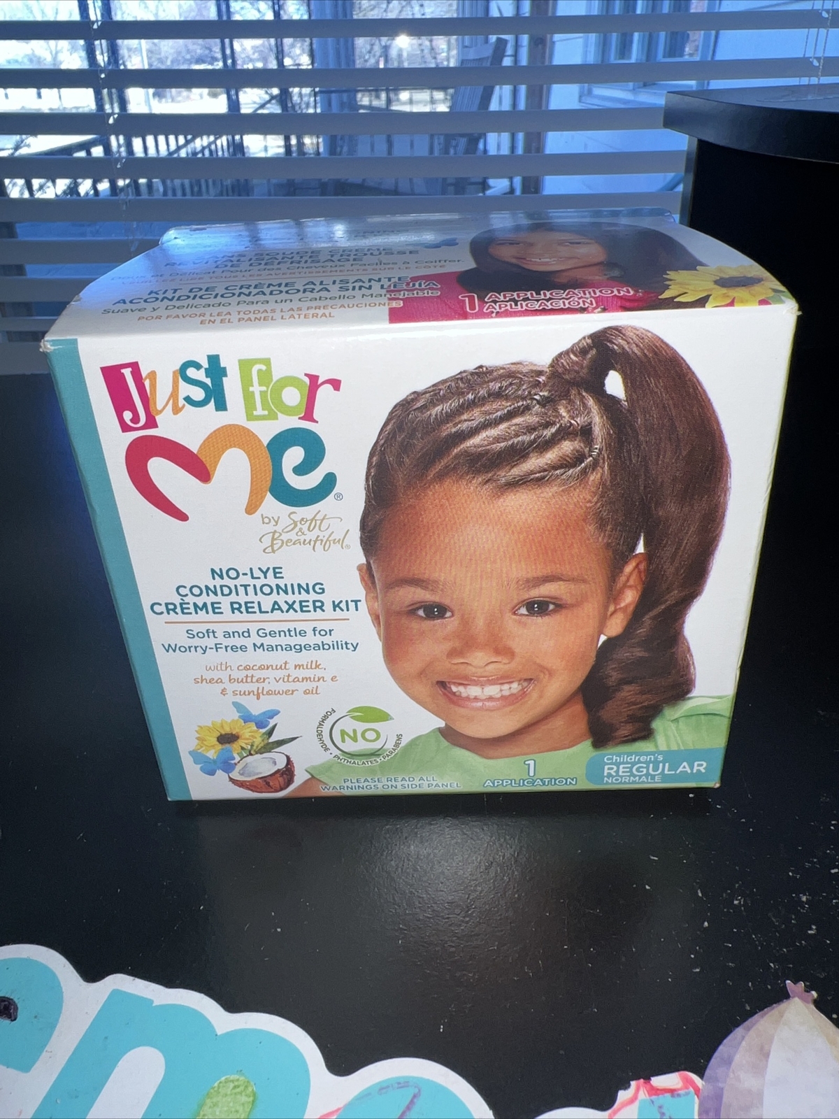 Just For Me No-Lye Conditioning Creme Relaxer Kit For Fine & Medium Texture Hair