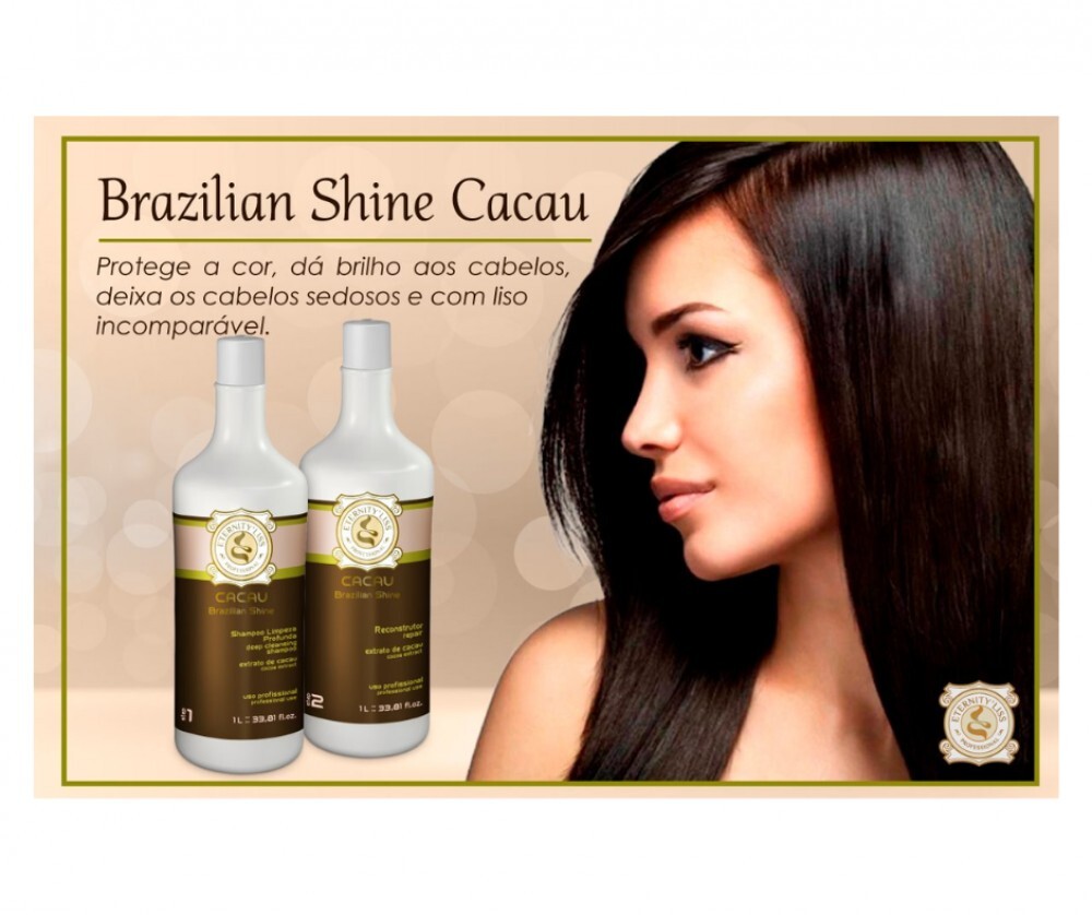 ETERNITY LISS – BRAZILIAN SHINE HAIR TREATMENT KIT COCOA KERATIN 2X1L/34 Oz