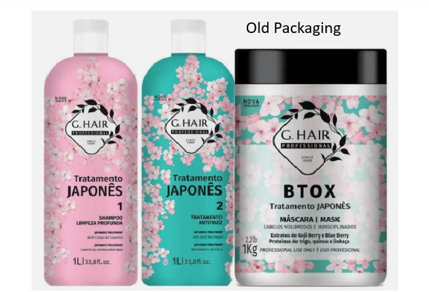 GHair Japanese Treatment Progressive Brush Kit – 2x1L + Btox Mask 1kg