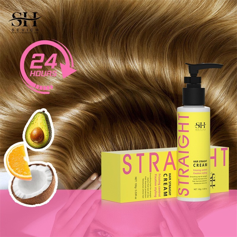 Easy Using Smooth Hair Straightening Cream Nourishing Straight Hair Cream Treatm