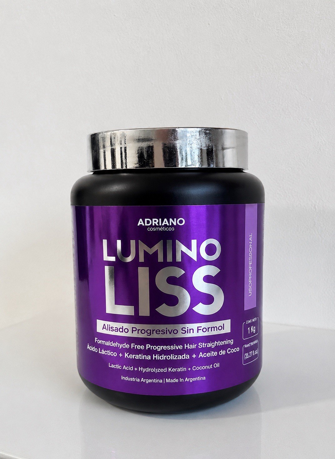Lumino Liss Adriano Cosmético | Alisado Profesional de Larga Duración 1kg