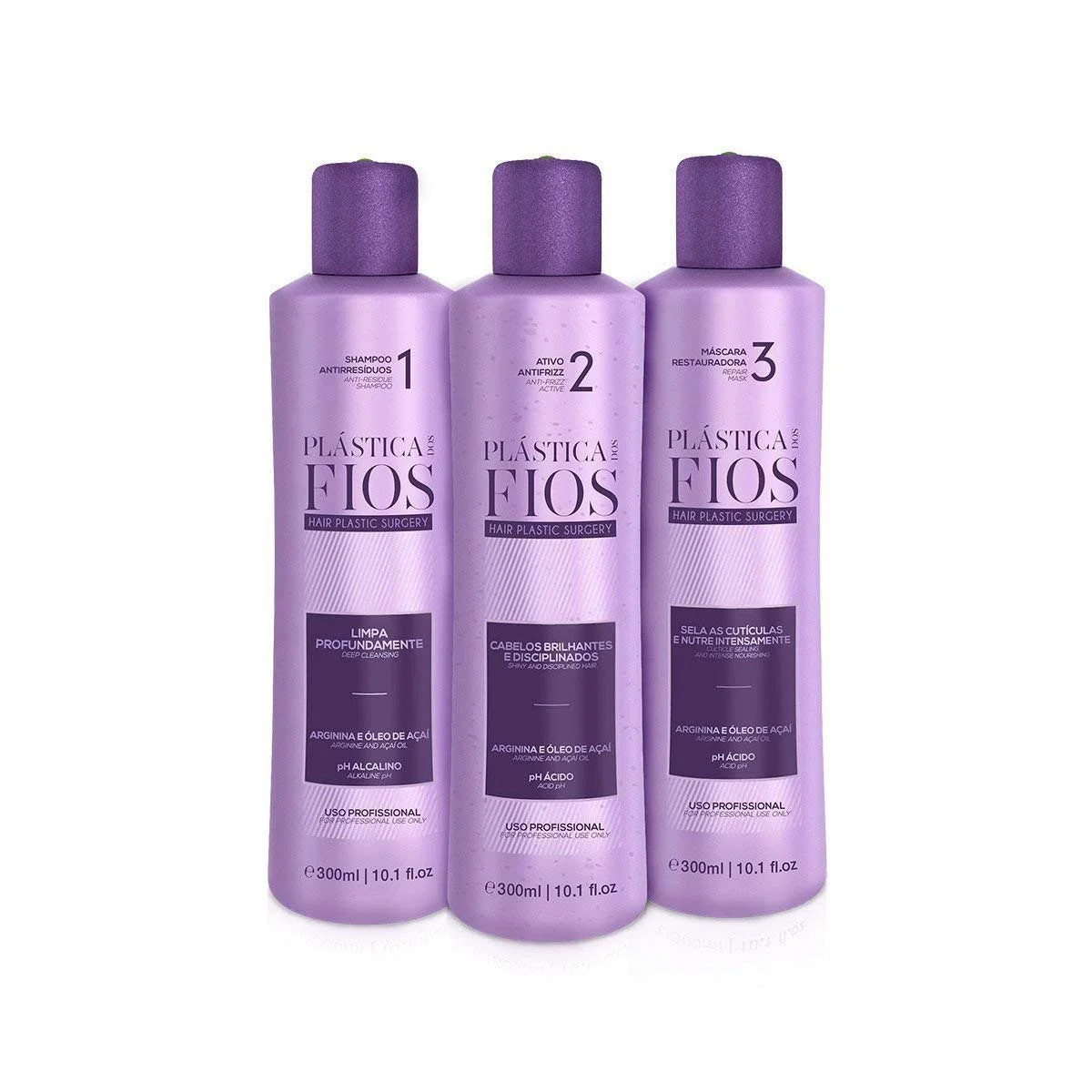 Cadiveu Plastica dos Fios Straightener Brazilian Keratin Hair Treatment 3x 1L