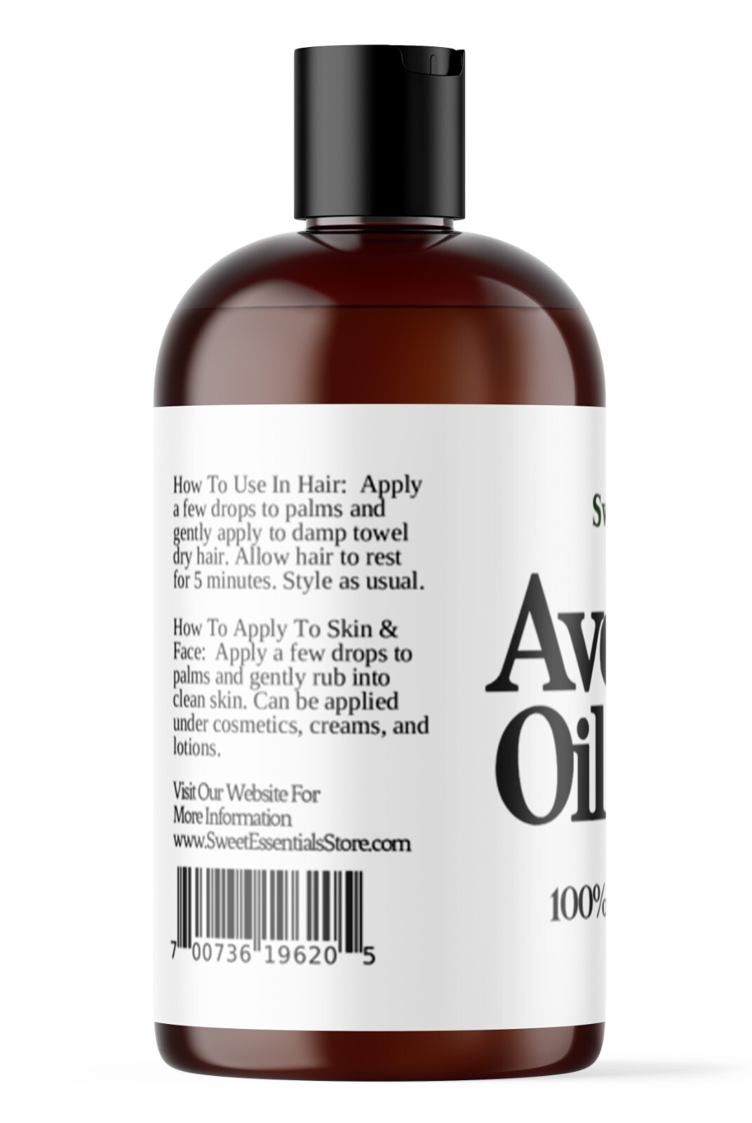 Organic Avocado Oil | 4oz | Imported From Italy | Cold Pressed | 100% Pure