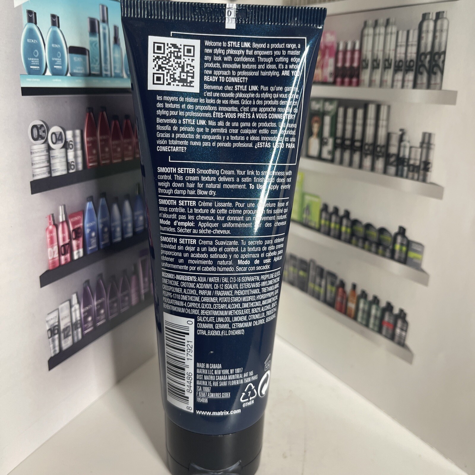 MATRIX STYLE LINK SMOOTH SETTER SMOOTHING CREAM 4 OZ