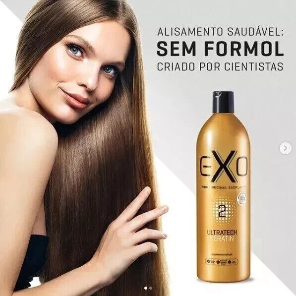 Exo Hair Professional Ultratech Keratin Brazilian Exoplasty 2x1L/ 33.8 fl.oz