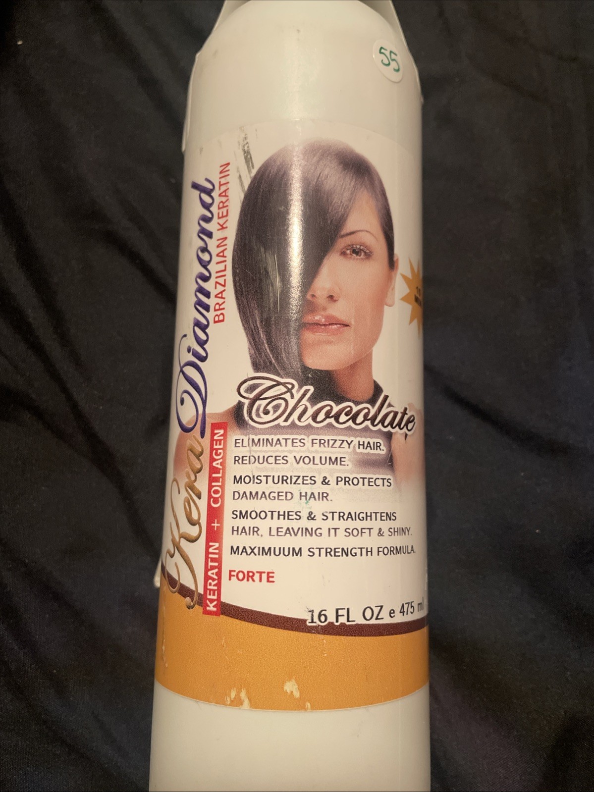 Kera Diamond Brazilian Keratin Hair Treatment Chocolate, Straightening, 16 fl oz
