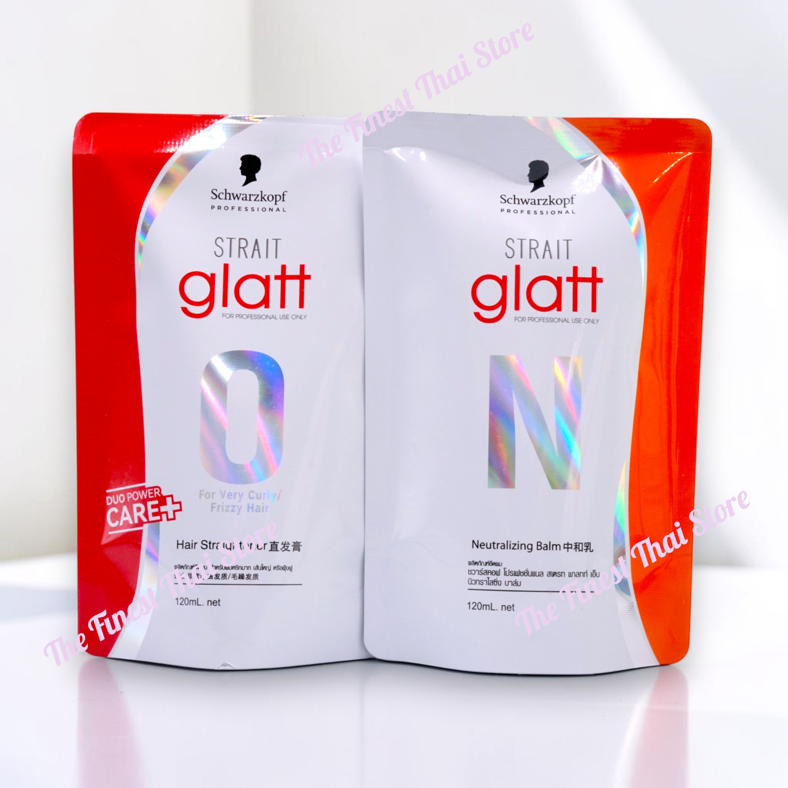 Schwarzkopf Strait Glatt No 0 Hair Straightener Rebonding Cream 120ml set