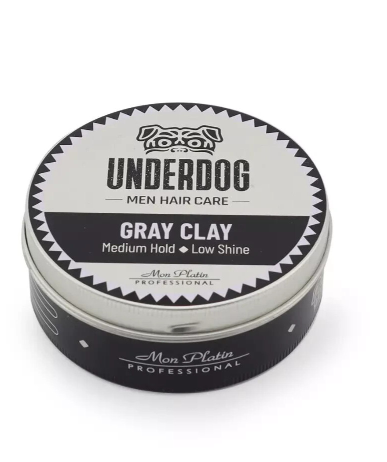 Mon Platin UNDERDOG Gray Clay Medium Hold – Hair Wax 100 ml / 3.4 oz