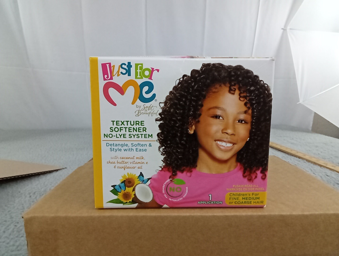 Soft & Beautiful Just For Me Texture Softener No-Lye System ~ 1 Application Kit