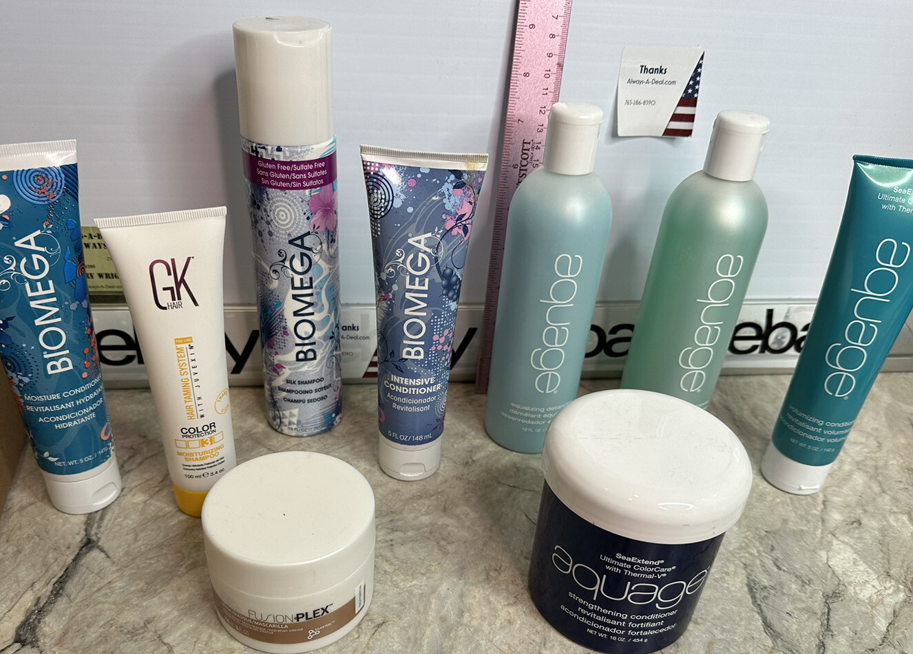 Aquage Biomega Silk Shampoo 10 Oz For Curly Hair Course Or Frizz Control UV Prot