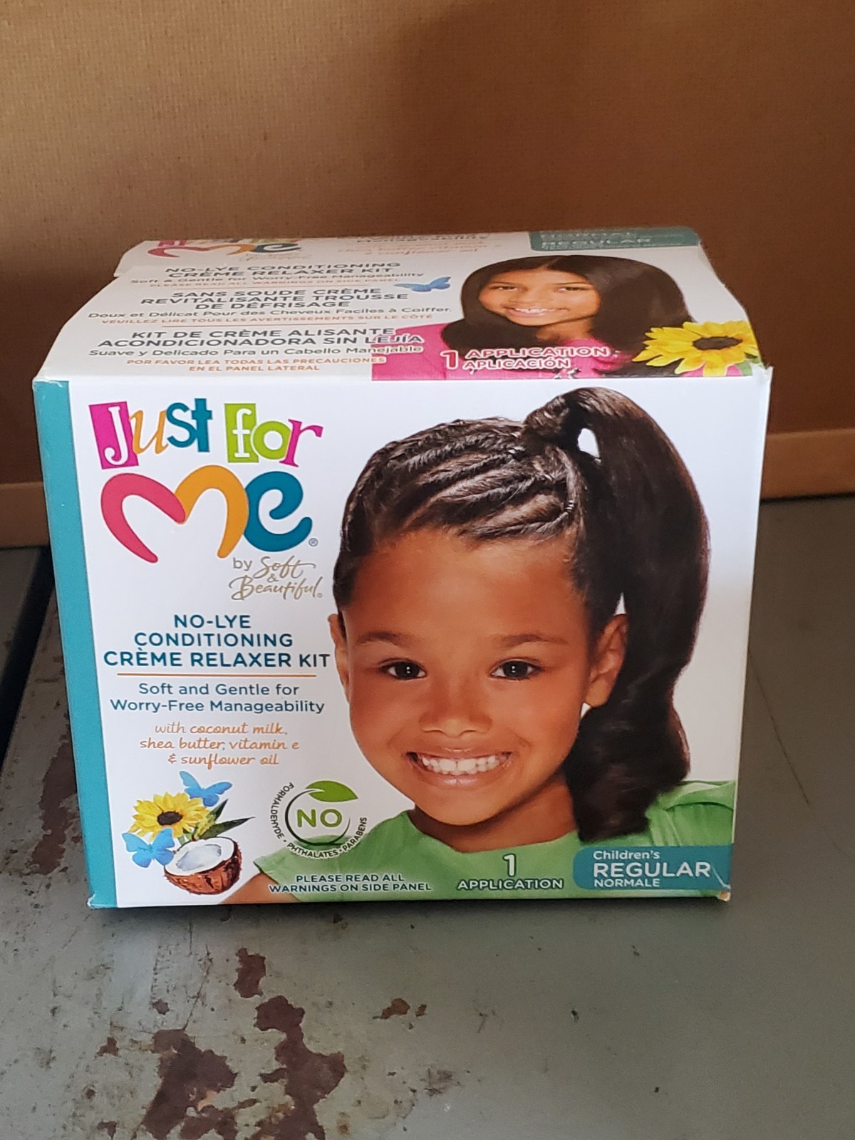 (BB 11/28) Just For Me No-Lye Conditioning Creme Relaxer Kit Children’s Regular