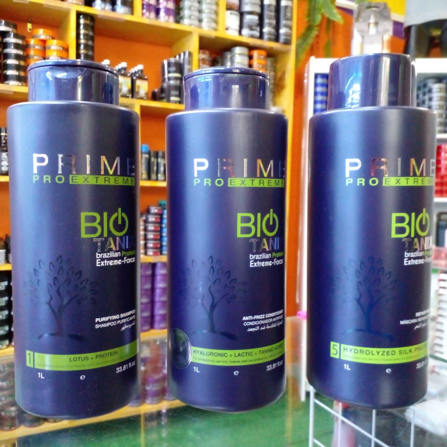 BIO TANIX PRIME EXTREME KERATIN BRAZILIAN NO FORMOL Professional 3 products