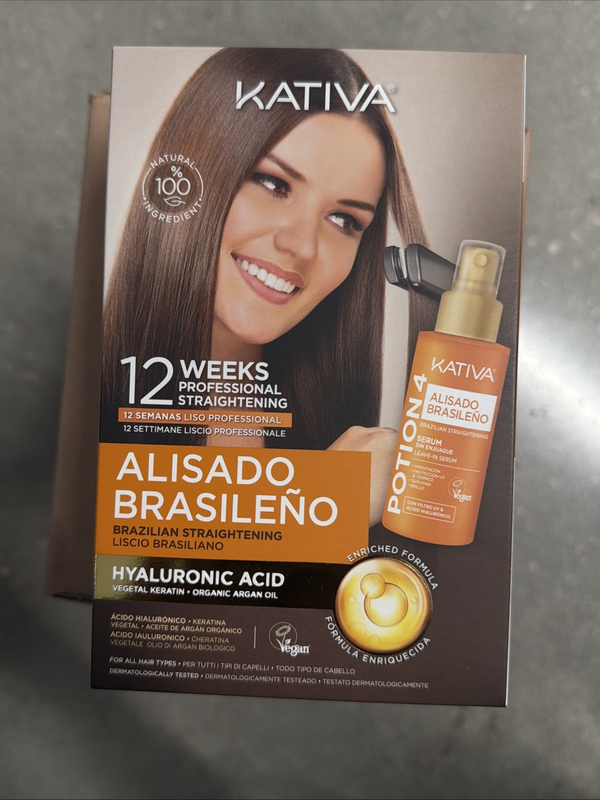 Kativa Brazilian Hair Straightening Kit Keratin 12 Weeks Factory Sealed NEW