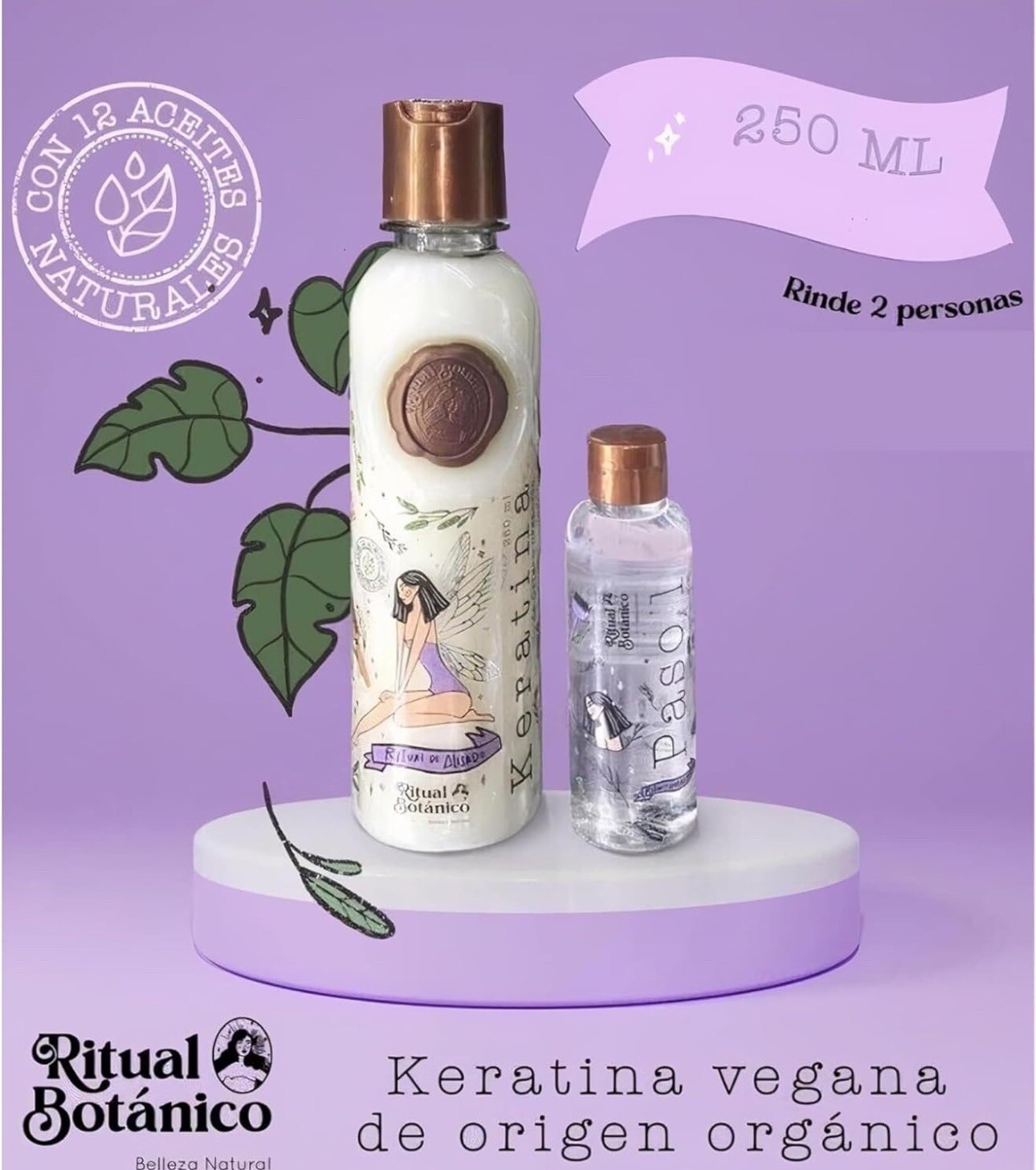 RITUAL BOTANICO Keratina Organica 250 ML 12 Aceites Naturales aportan brillo