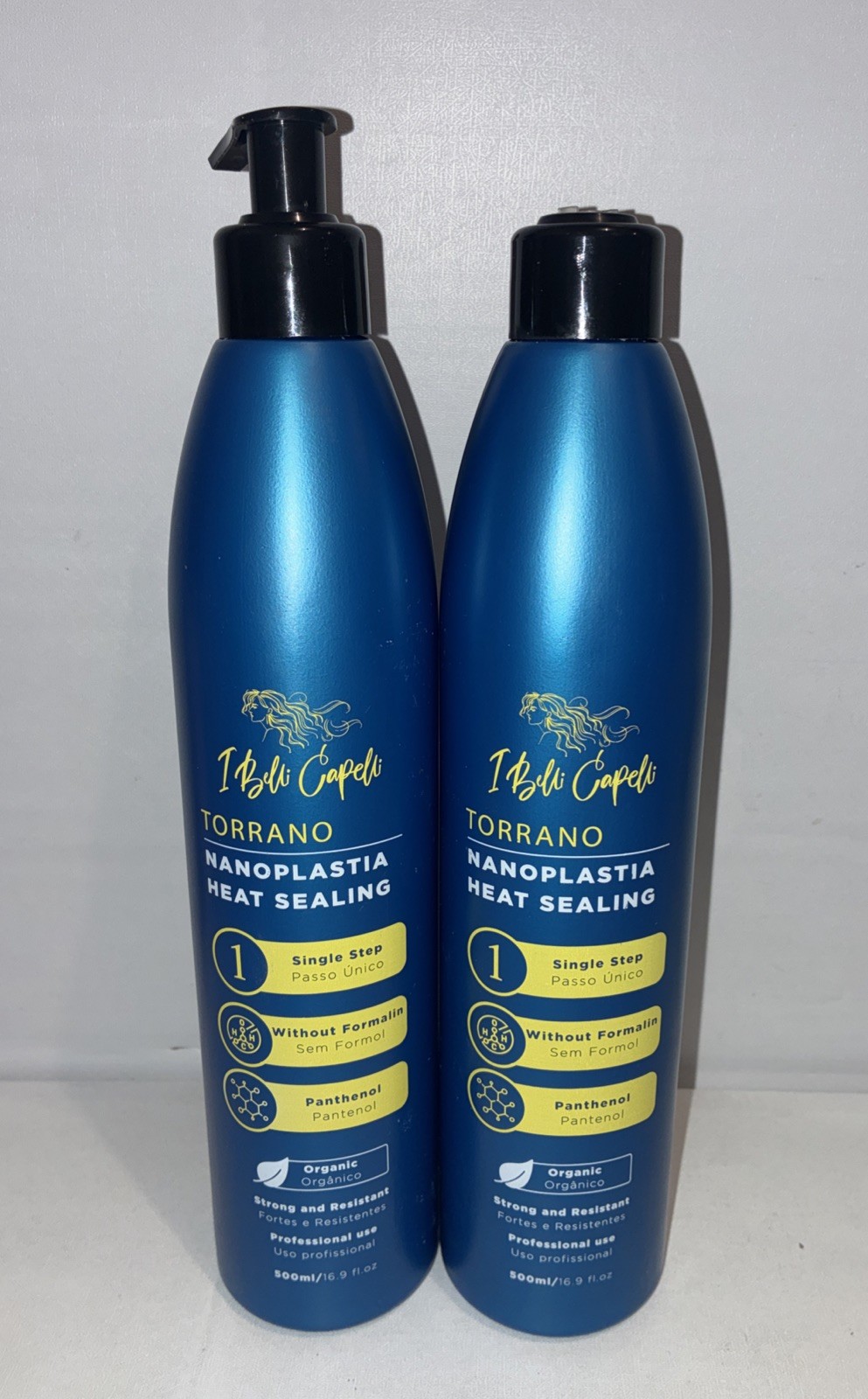 Lot Of 2- I Belli Capelli Torrano Heat Sealing Keratin Hair Treatment 16.9 oz Ea