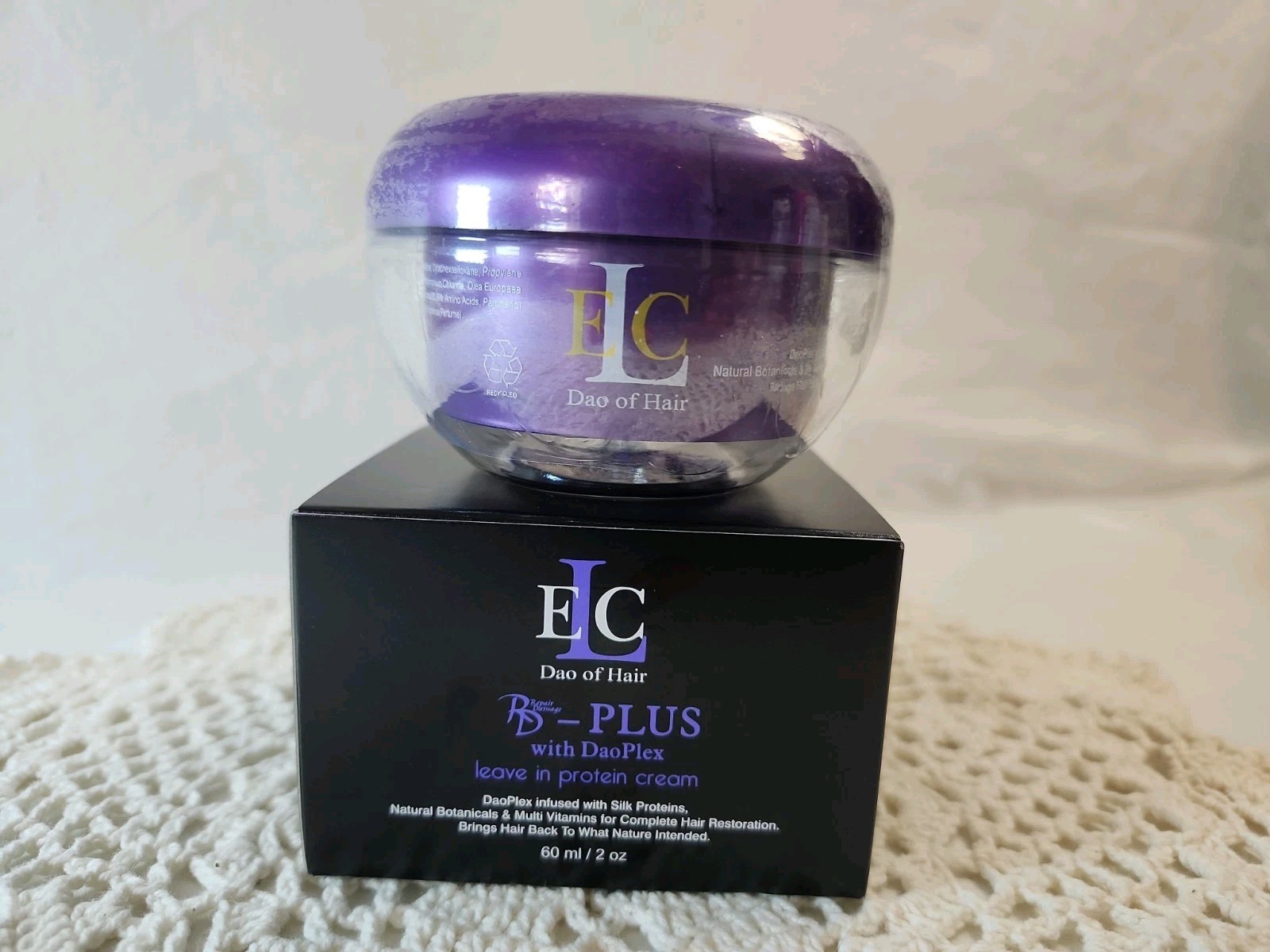 NEW ELC Dao of Hair Protein Cream Plus Repair Damage RD Plus Leave-In Cream 2 oz