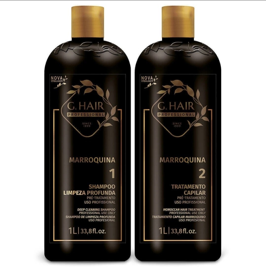 GHAIR Moroccan Capillary Smoothing Keratin Treatment – Kit 2x1L