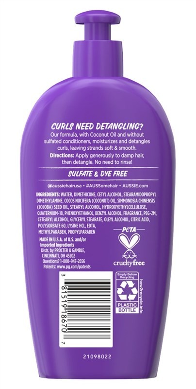 Aussie Miracle Curls Leave-In Detangling Milk 6.7 Ounce