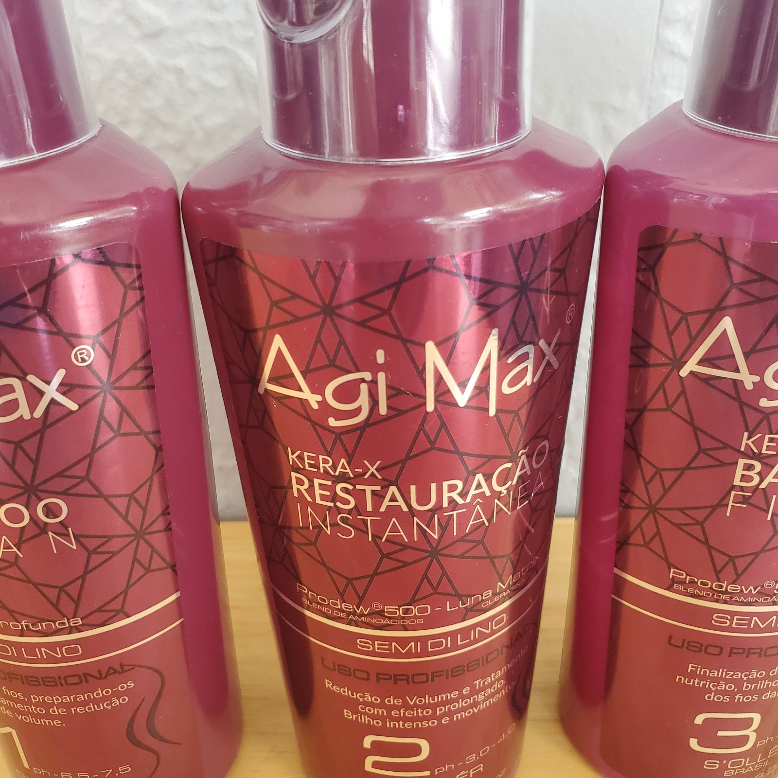 Agi Max Kera-X S’oller Semi di Lino Hair Straight Treatment 500ml/16.22 oz READ