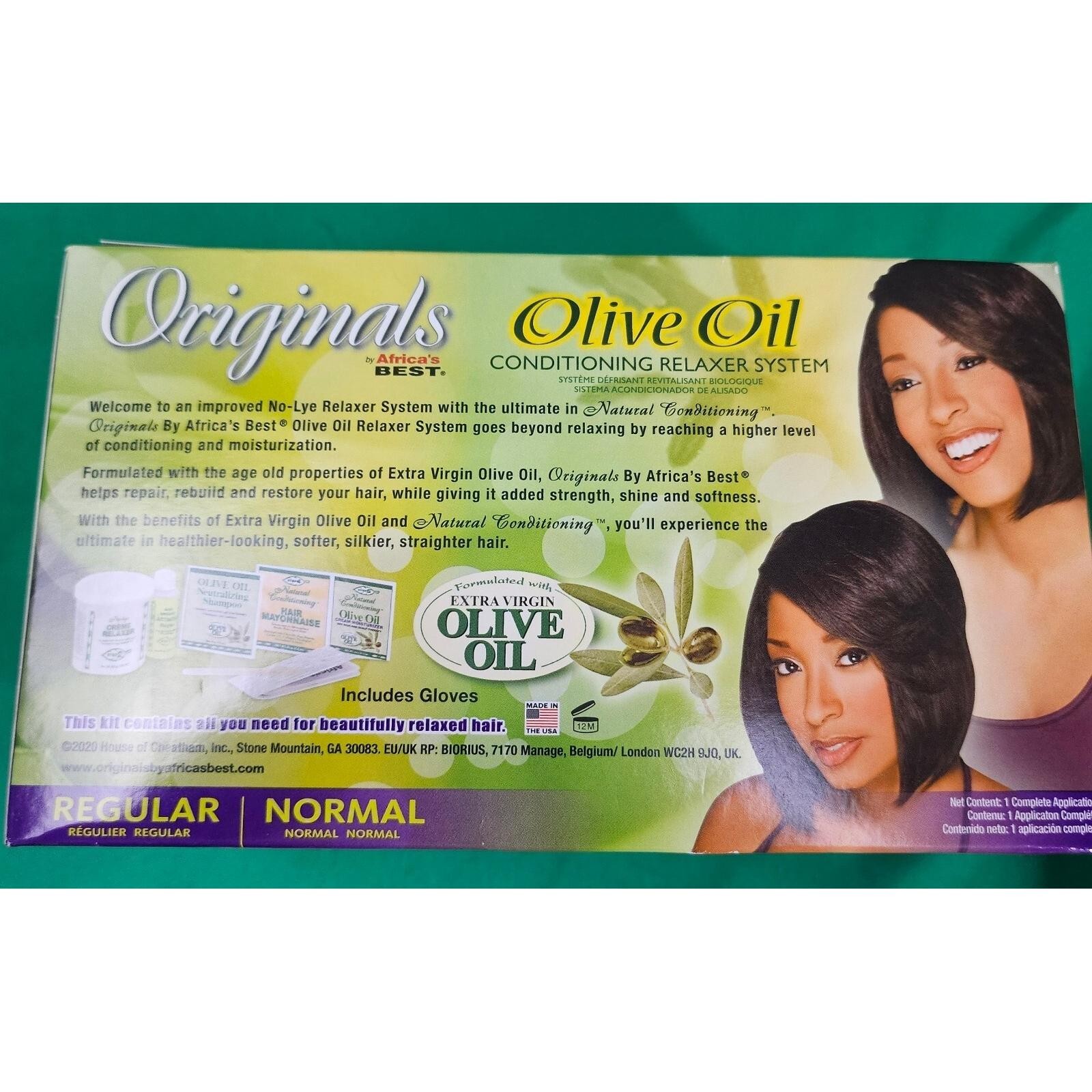 Africas Best Originals Organics Olive Oil Conditioning Cream Relaxer System