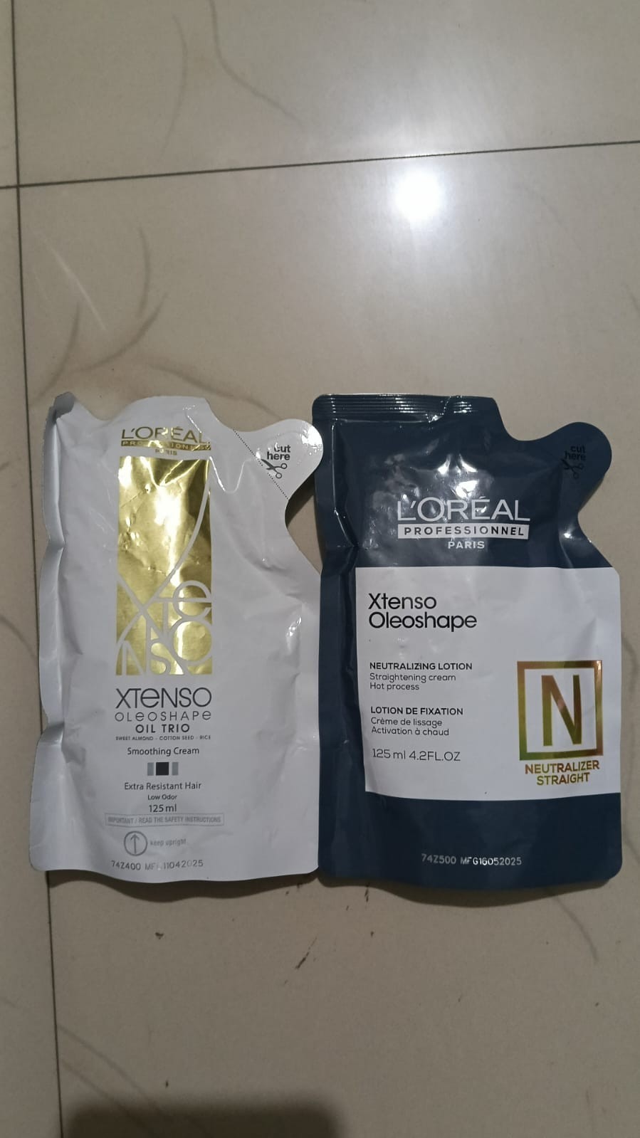 L’Oreal Loreal Paris XTenso Moisturist hair straightening cream + Neutralizer