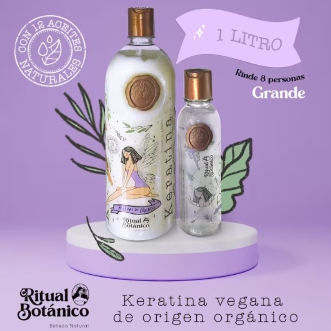 1L Organic Keratin featuring 12 Oils – Deep Hydration & Shine for All Hair