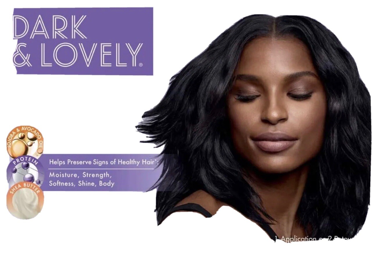 DARK & LOVELY Triple Nourished Silkening Relaxer New Lot of 2) Healthy Hair Reg