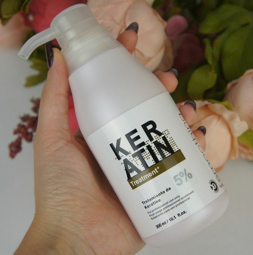 Brazilian Keratin 5% Curly Frizzy Damaged Hair Treatment + Purifying Shampoo