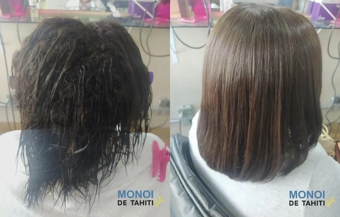 Treatment Keratin Reducer Monoi De Tahiti Gold Mono Hair 100% Smooth 1 liter
