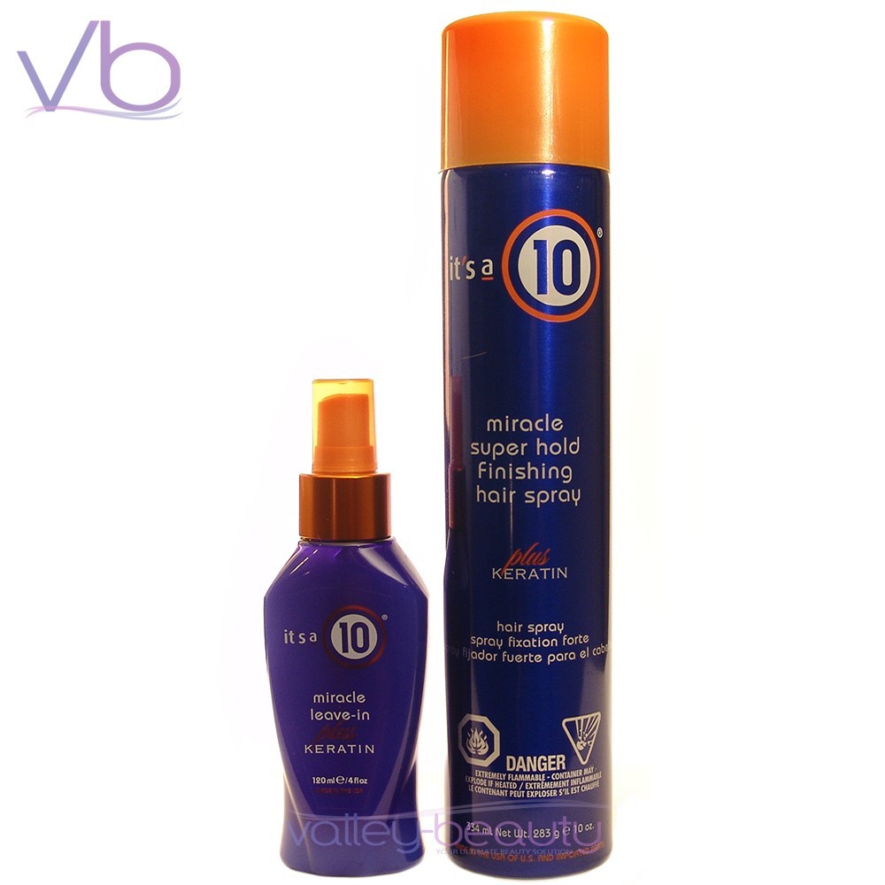 IT’S A 10 Miracle Leave In Plus Keratin + Finishing Hair Spray, its a 10