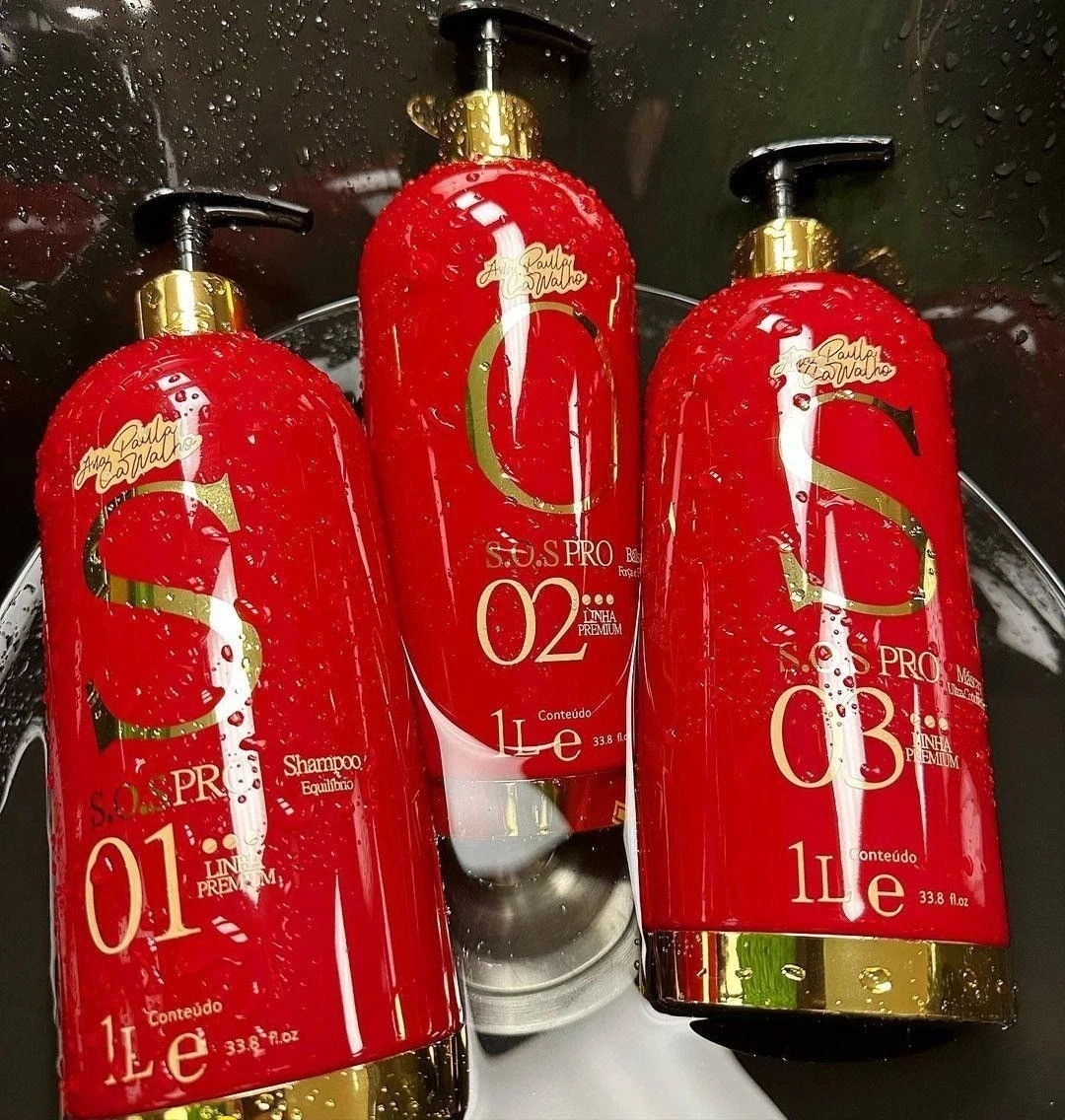 Ana Paula Carvalho SOS Pro Kit 3x1L – Instant Hair Recovery & Deep Hydration