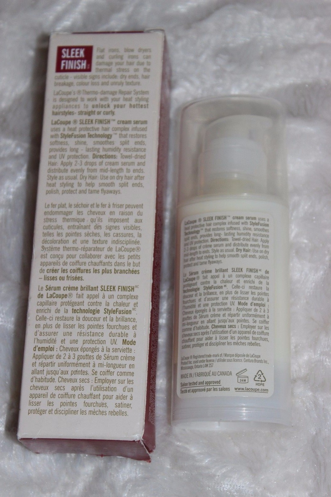 Salon LA COUPE Sleek Finish Cream Serum Smoothes Tames Hair 1.7 oz NEW NOS RARE