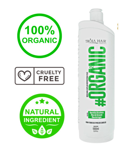 TREATMENT KERATIN Troia Hair Organic SET 2 x 1 Liter shampoo + reducer