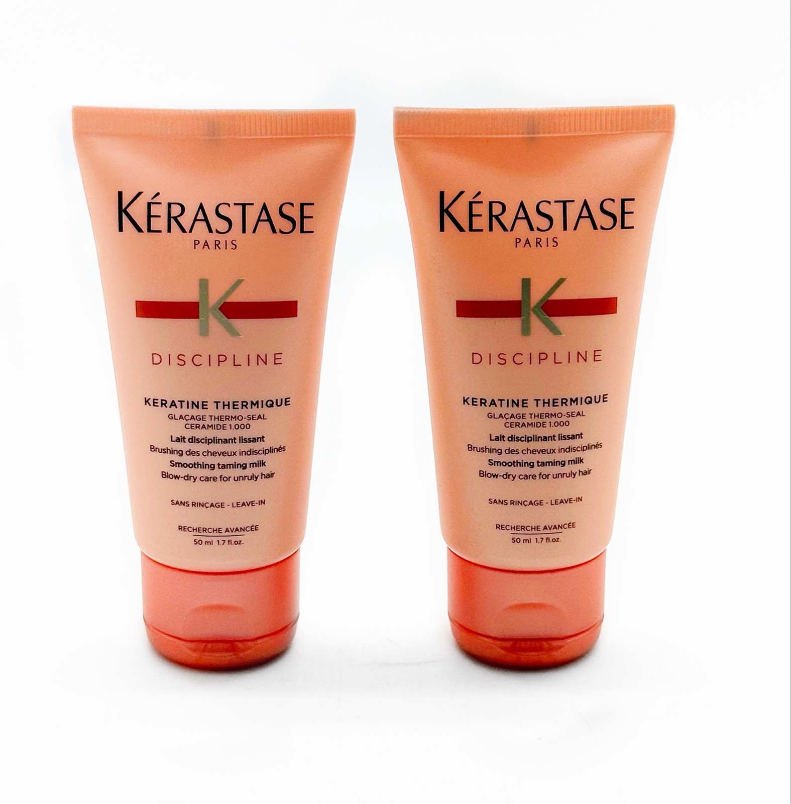 Kerastase Discipline Keratin Thermique 1.7 Oz Travel Size PACK OF 2