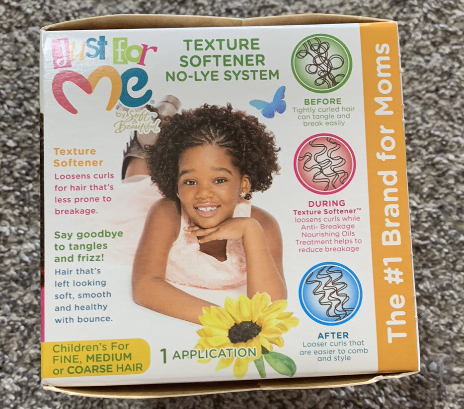Just For Me Children’s Texture Softener No-Lye System for FINE MEDIUM COARSE